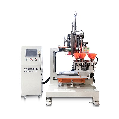 A four broom hair planting machine